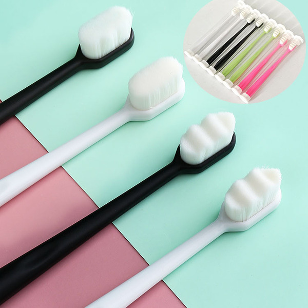 Picture of Those who have Dental Problems Japanese-style 10,000-bristle toothbrush single pack, fine soft bristles, Kids/adult household small head confinement -1pcs