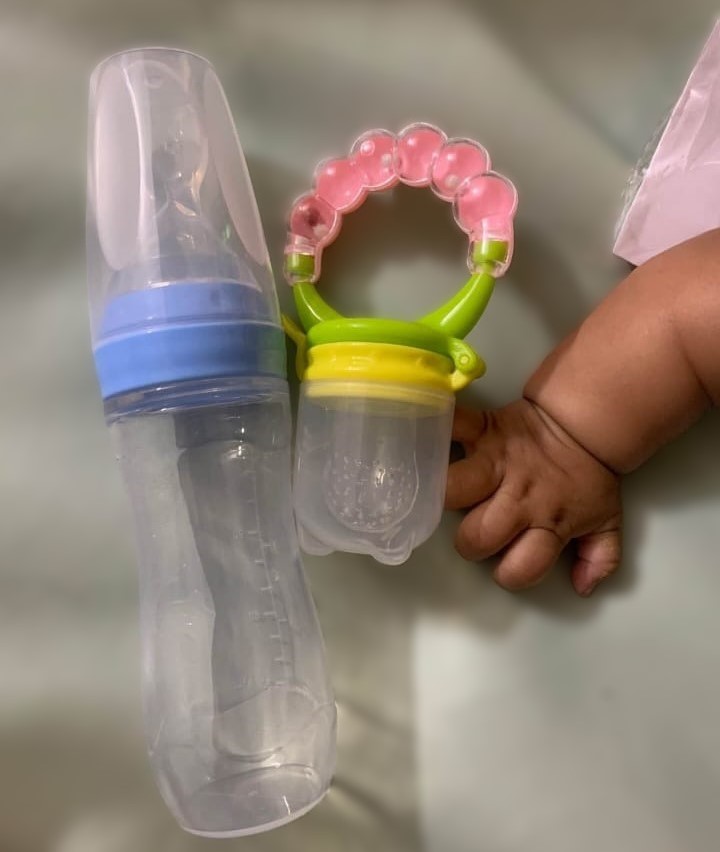 Picture of Full Silicone Rice spoon feeder120ml+Fruit feeder, full set of tools Package