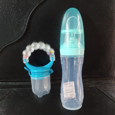 Picture of Full Silicone Rice spoon feeder120ml+Fruit feeder, full set of tools Package