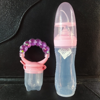 Picture of Full Silicone Rice spoon feeder120ml+Fruit feeder, full set of tools Package
