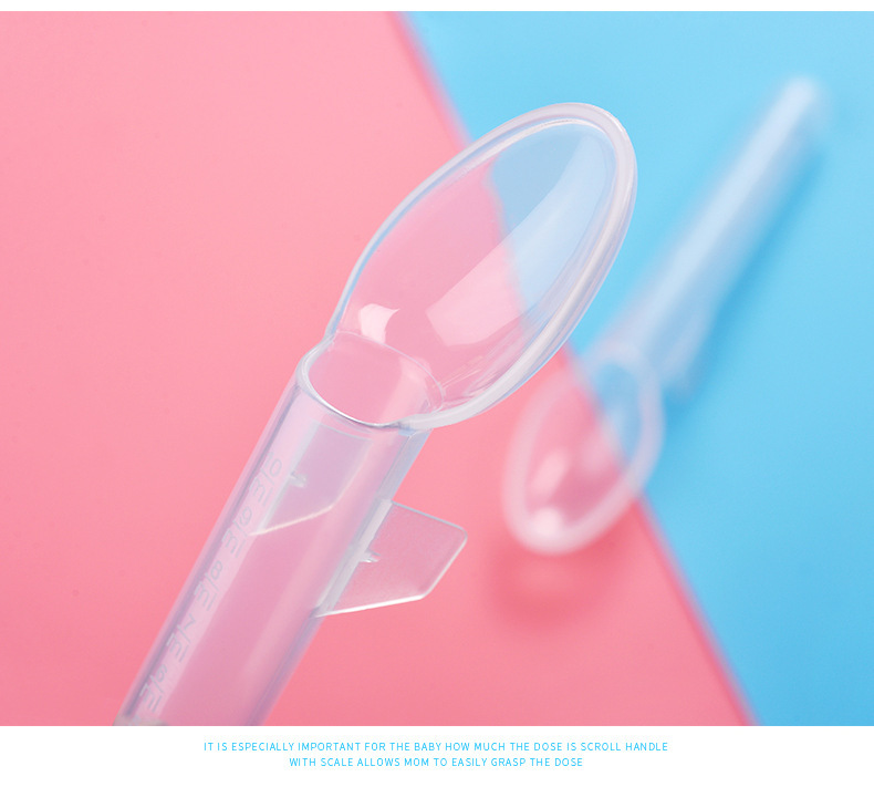 Picture of Baby medicine feeding spoon Transparent baby portable pp medicine feeding spoon infant feeding spoon -1pcs