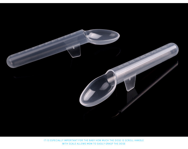 Picture of Baby medicine feeding spoon Transparent baby portable pp medicine feeding spoon infant feeding spoon -1pcs