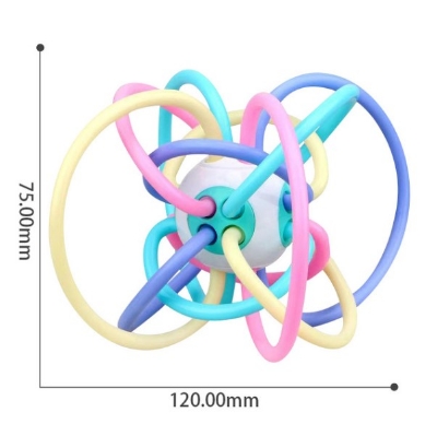 Picture of Baby Silicone Manhattan Ball Macaron Color Hand Teether CN -1pcs