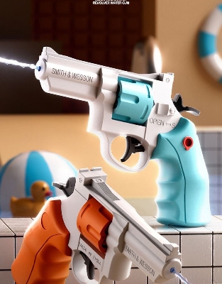 Picture of Toys revolver water gun water fight summer water play toys kindergarten gift small water gun -1pcs