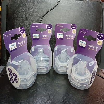 Picture of Philips Avent / Only Baby / AppleBear Feeder Nipple A Anlene 5.5cm wide-mouth breast milk real petal pacifier -1box 2pcs CN