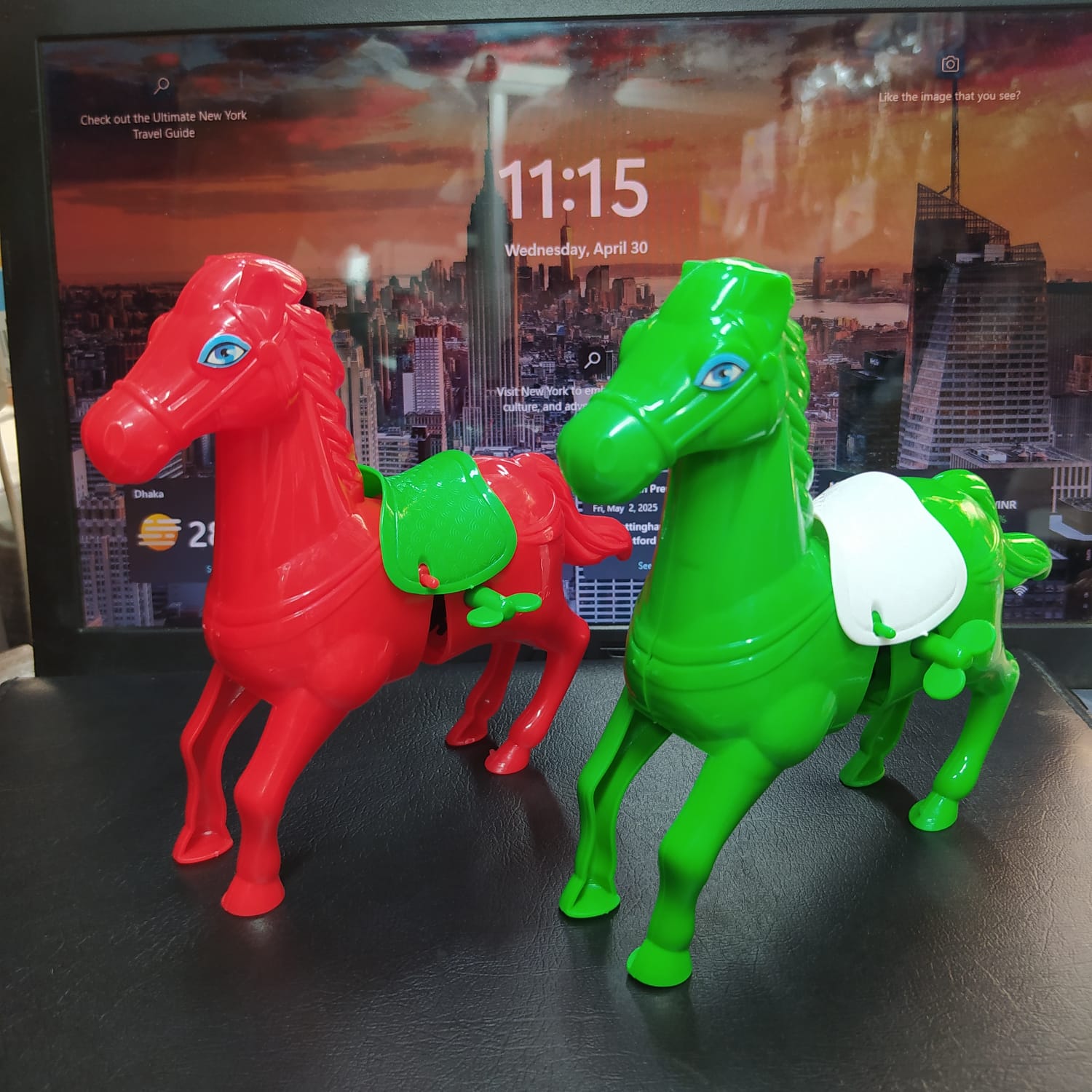 Picture of Clockwork jumping horse Simulation animal plush jumping stail children's toys -1pcs