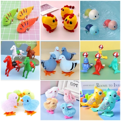 Picture of Clockwork 9pcs Set, Chicken Simulation,Chicken ,Rabbit,fish,turtle,animal,Lion,Pigeon,horse"
