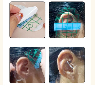 Picture of Newborn swimming bath disposable waterproof ear stickers baby anti-water ear protection 20 pieces set