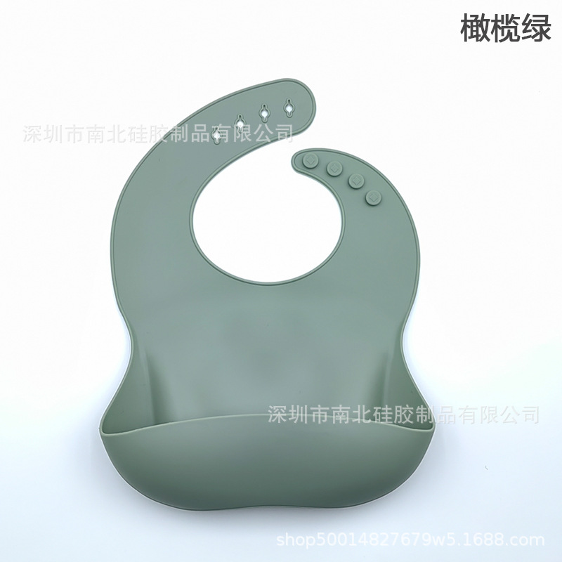 Picture of Silicone Baby Bibs High Quality with Food Catcher -1pcs