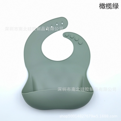 Picture of Silicone Baby Bibs High Quality with Food Catcher -1pcs