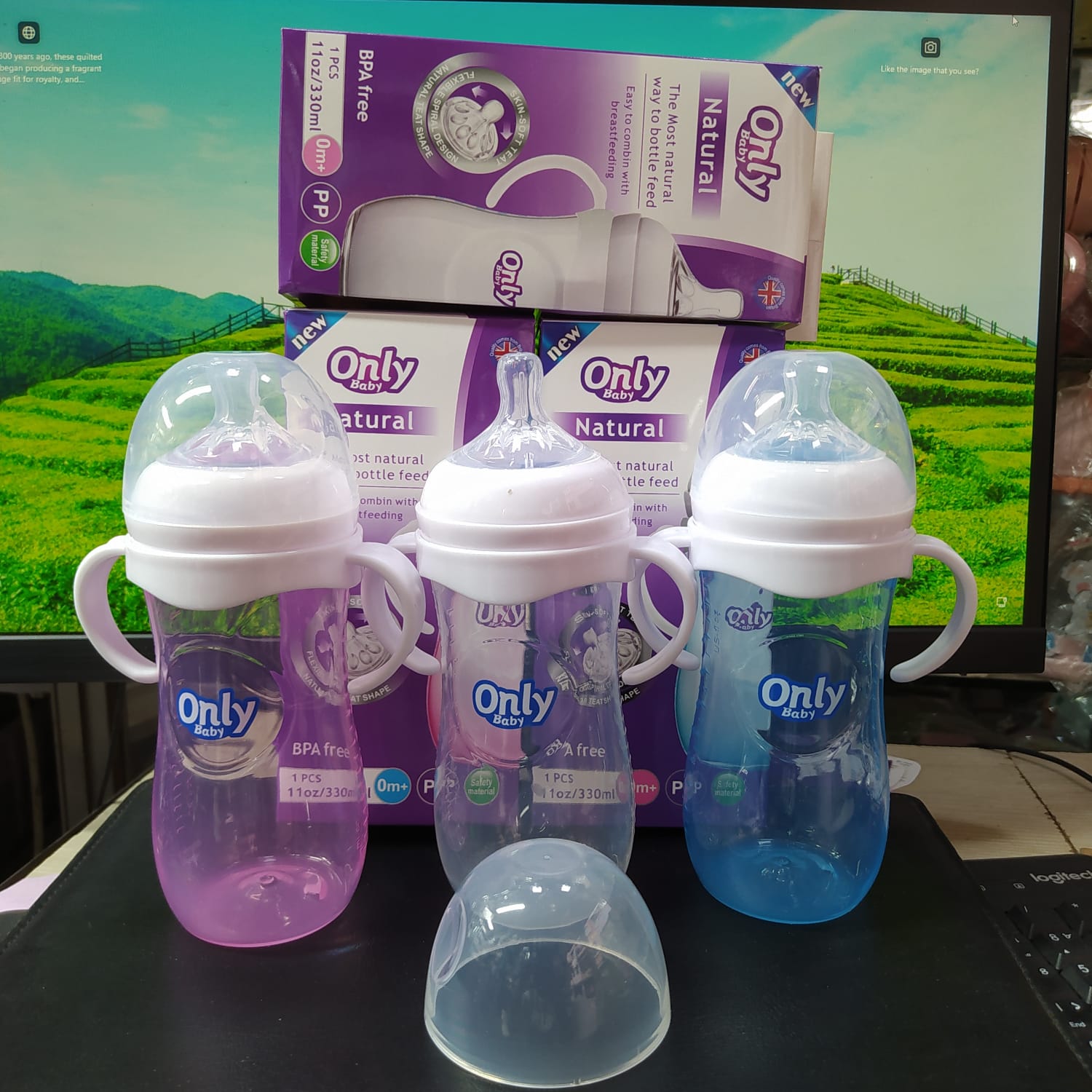 Picture of Baby Feeding bottle with Handle 330ml (Only Baby) -1pcs