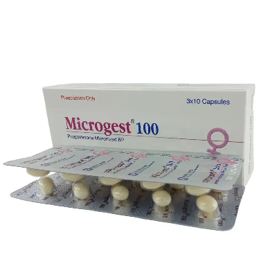 Picture of Microgest 100 mg (Soft Gelatin Capsule )