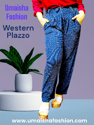  Western Fashion Ladies Glitter Palazzo Pant