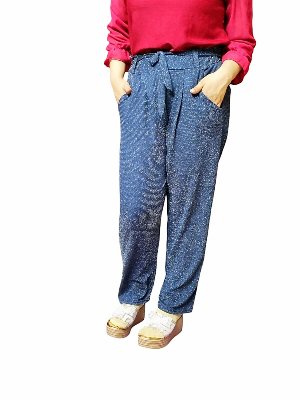  Western Fashion Ladies Glitter Palazzo Pant