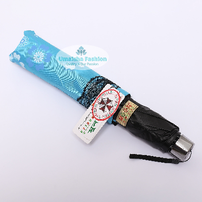 Buynew-fashionable-anti-uv-folding-print-border-lace-umbrellas-for-women-girls-outdoor-sunny-and-rain-dual-use at Best Price in Online