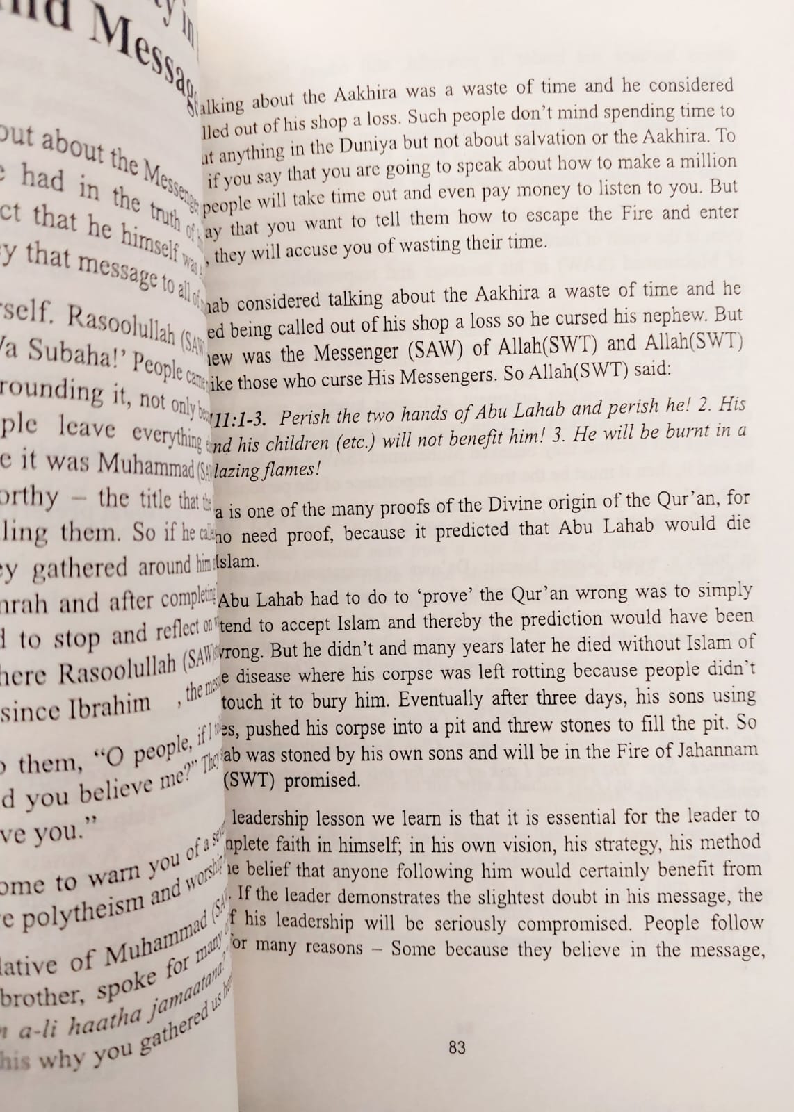 Picture of Leadership Lessons from the Life of Rasoolullah: Proven techniques of how to succeed in today's world by Mirza Yawar Baig