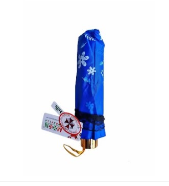 Buy new-fashionable-anti-uv-folding-print-border-lace-umbrellas-for-women-girls-outdoor-sunny-and-rain-dual-use at Best Price in Online