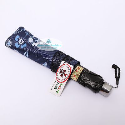 Buy new-fashionable-anti-uv-folding-print-border-lace-umbrellas-for-women-girls-outdoor-sunny-and-rain-dual-use at Best Price in Online