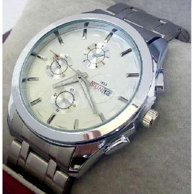 Picture of Stainless Steel Analog Watch For Men-Silver And Golden