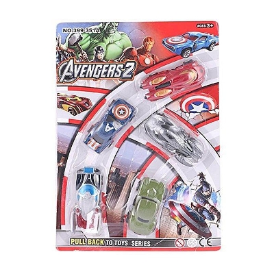 Picture of Avenger 2 Plastic Toy Car Set - Multi Color