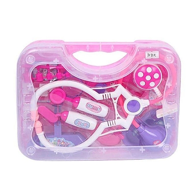 Picture of Plastic Doctor Toy Set - Pink and White