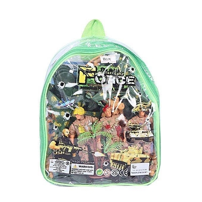Picture of Plastic Military Action Figure Toy Set - Multi Color