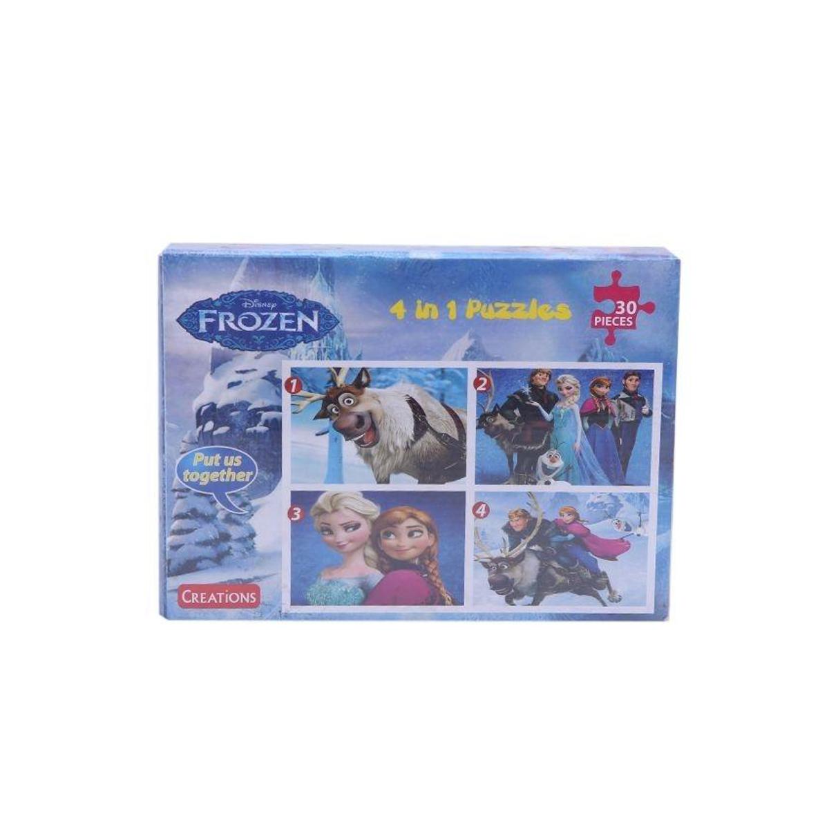 Picture of Frozen 4 In 1 Puzzles - 30 Pieces