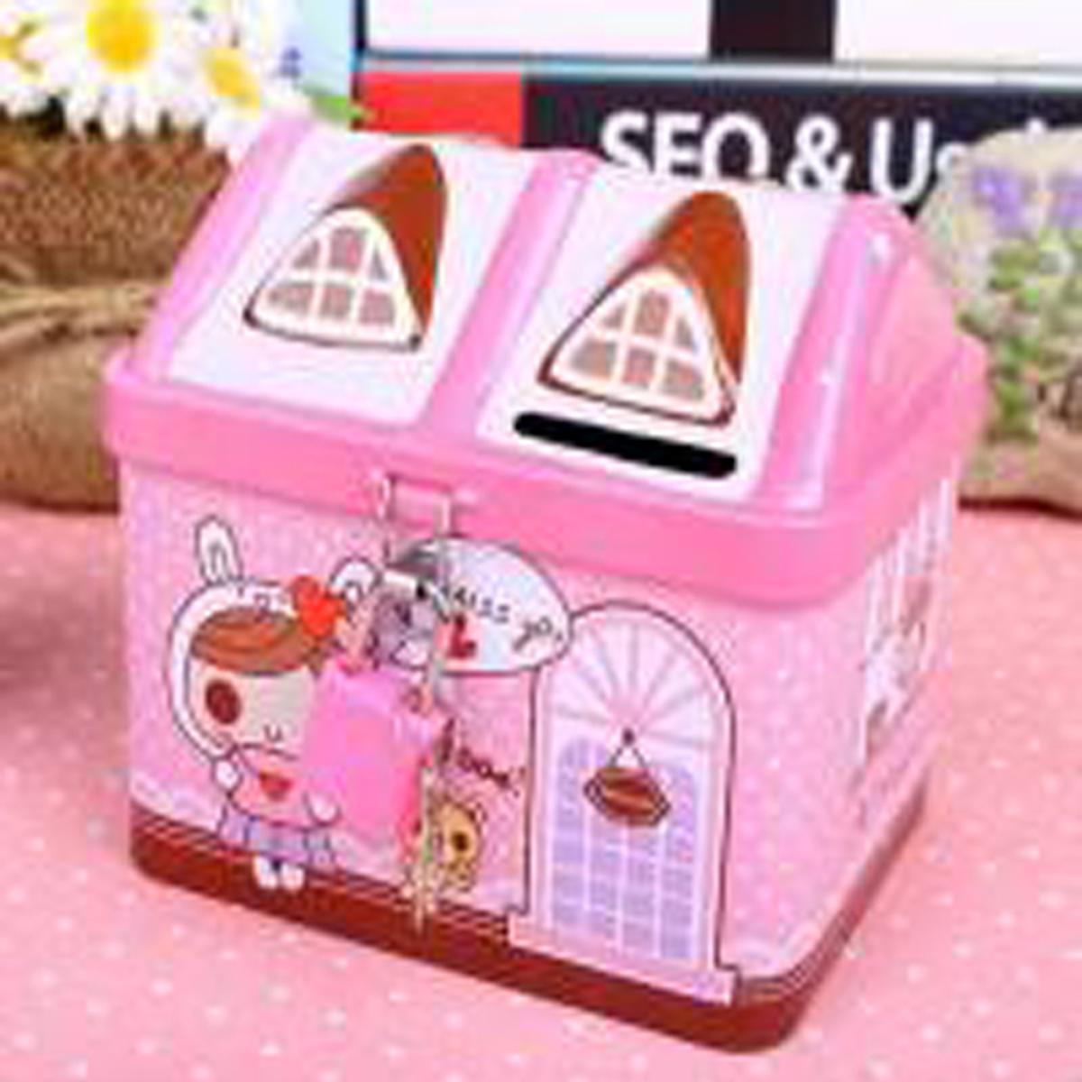 Picture of Creative Cartoon Small House Shaped Money Box Piggy Bank (Random)