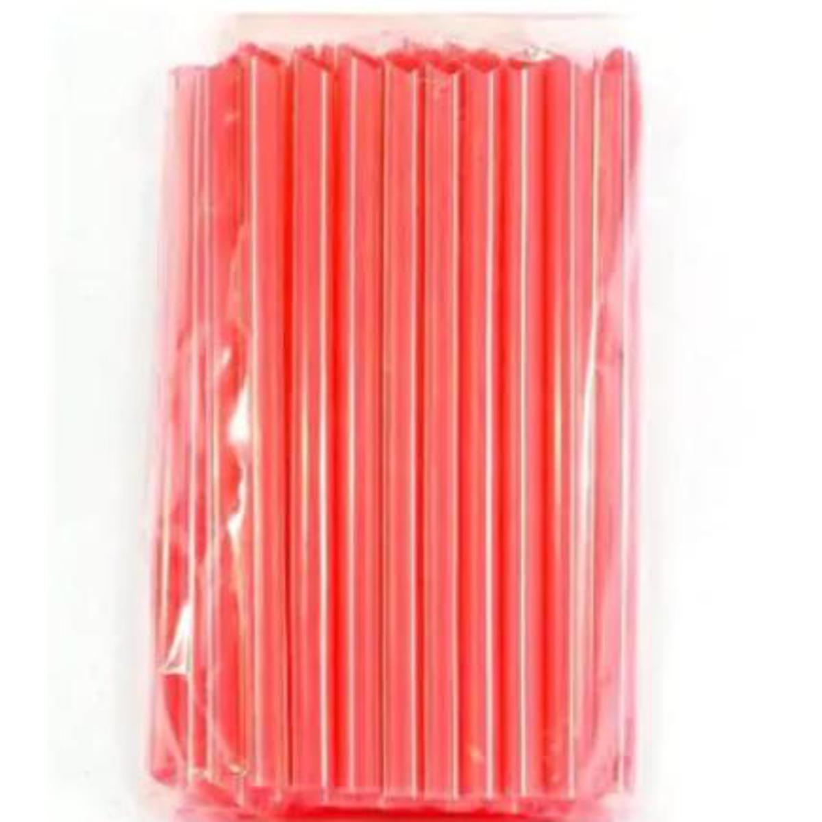 Picture of Plastic Straws - 100pcs (Red)