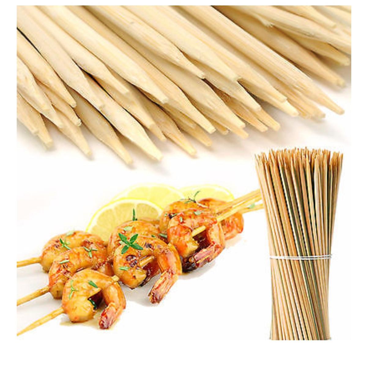 Picture of 100 PCS 10" Long Bamboo Cocktail Party Sticks Kebab Sticks Kebab Skewers, Long Toothpicks