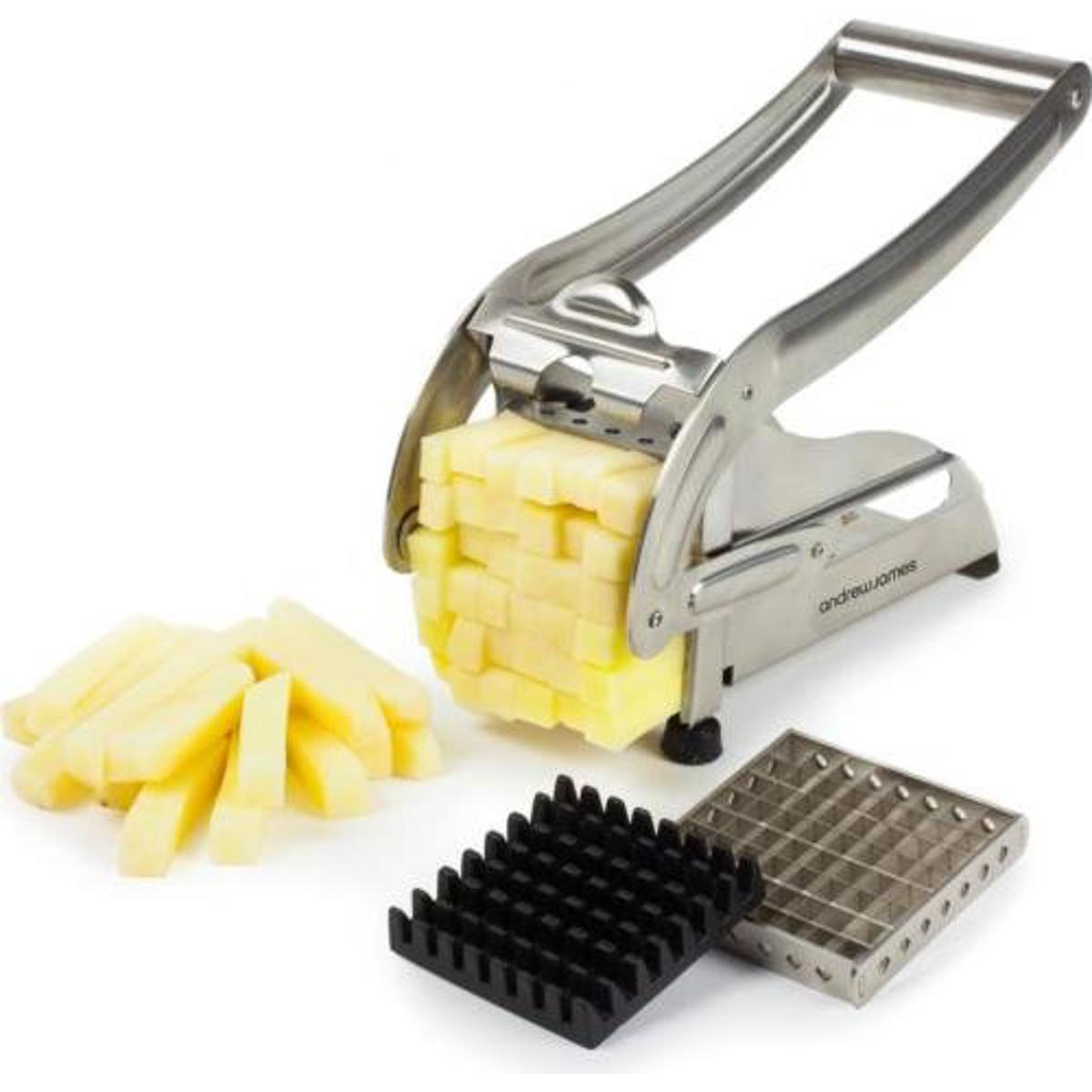 Picture of potato chipper machine,(S)Pink Pari Stainless Steel Potato Chipper with 2 Blades Machine Maker Slicer,tainless Steel Potato Chipper with 2 Blades, Easy Home Made French Fries Machine Chips Cutter, Salad Vegetable & Potato Chipper.