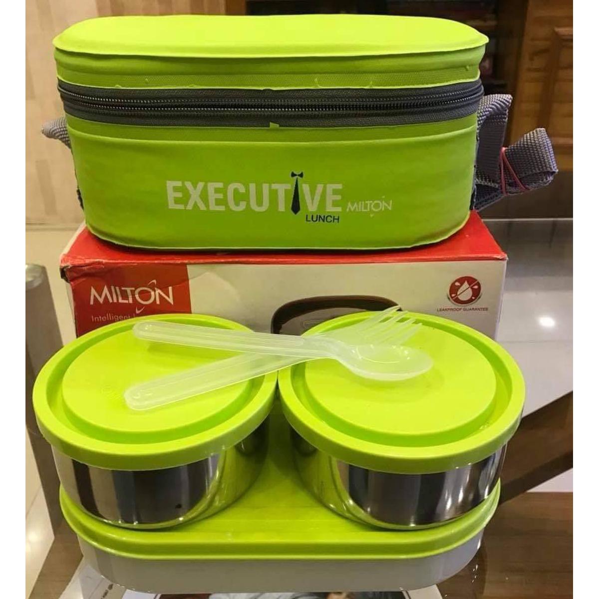 Picture of Milton Executive Lunch Box 2 Steel & 1 Microwave Safe Plastic Box
