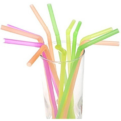 Picture of Drinking Flexible Straws - 50 pcs (Multicolor)
