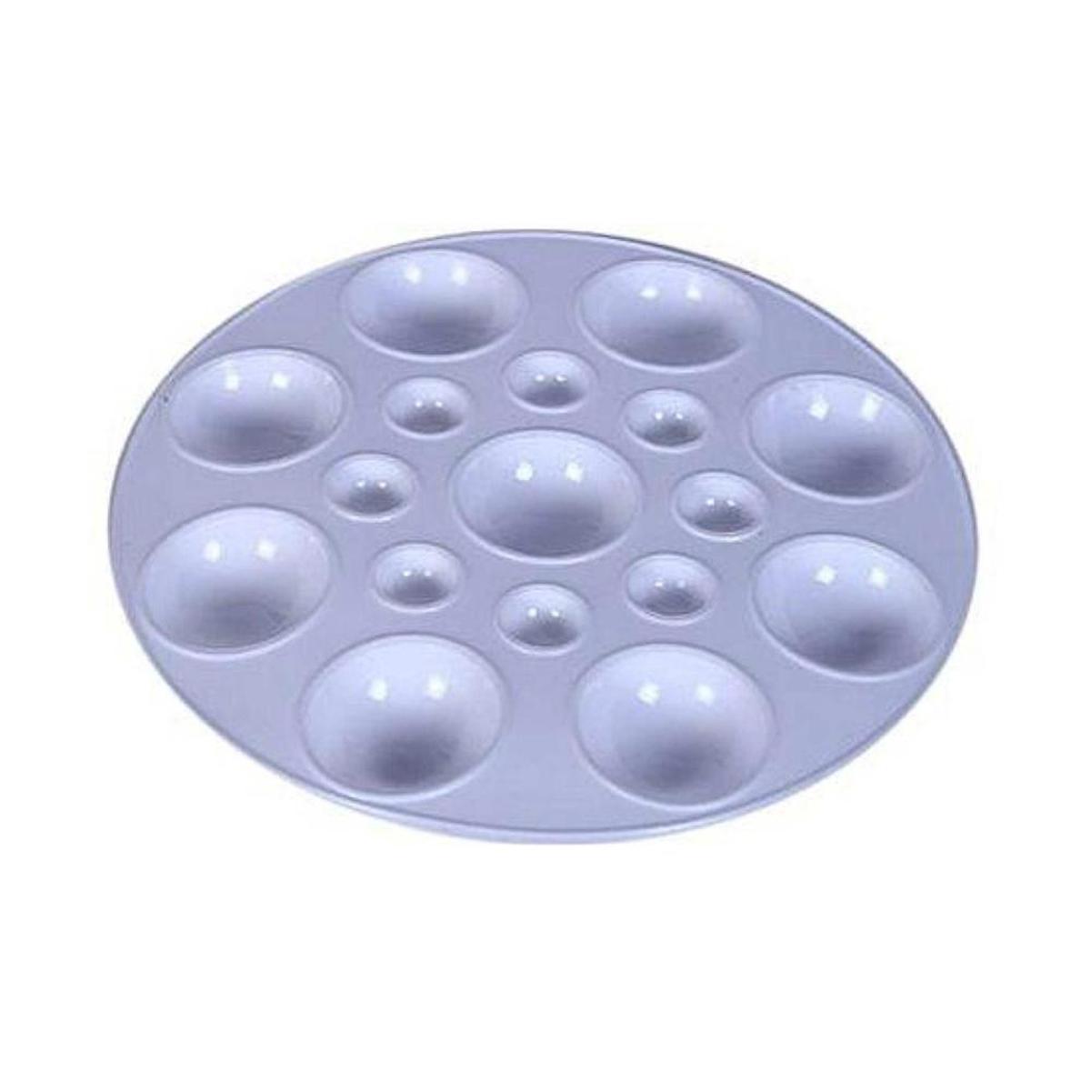 Picture of Artist Color mixing Palette Round - white 1 pc