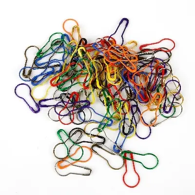 Picture of 5 pc Multicolor Metal Coil Less Hijab Pin Safety Pins