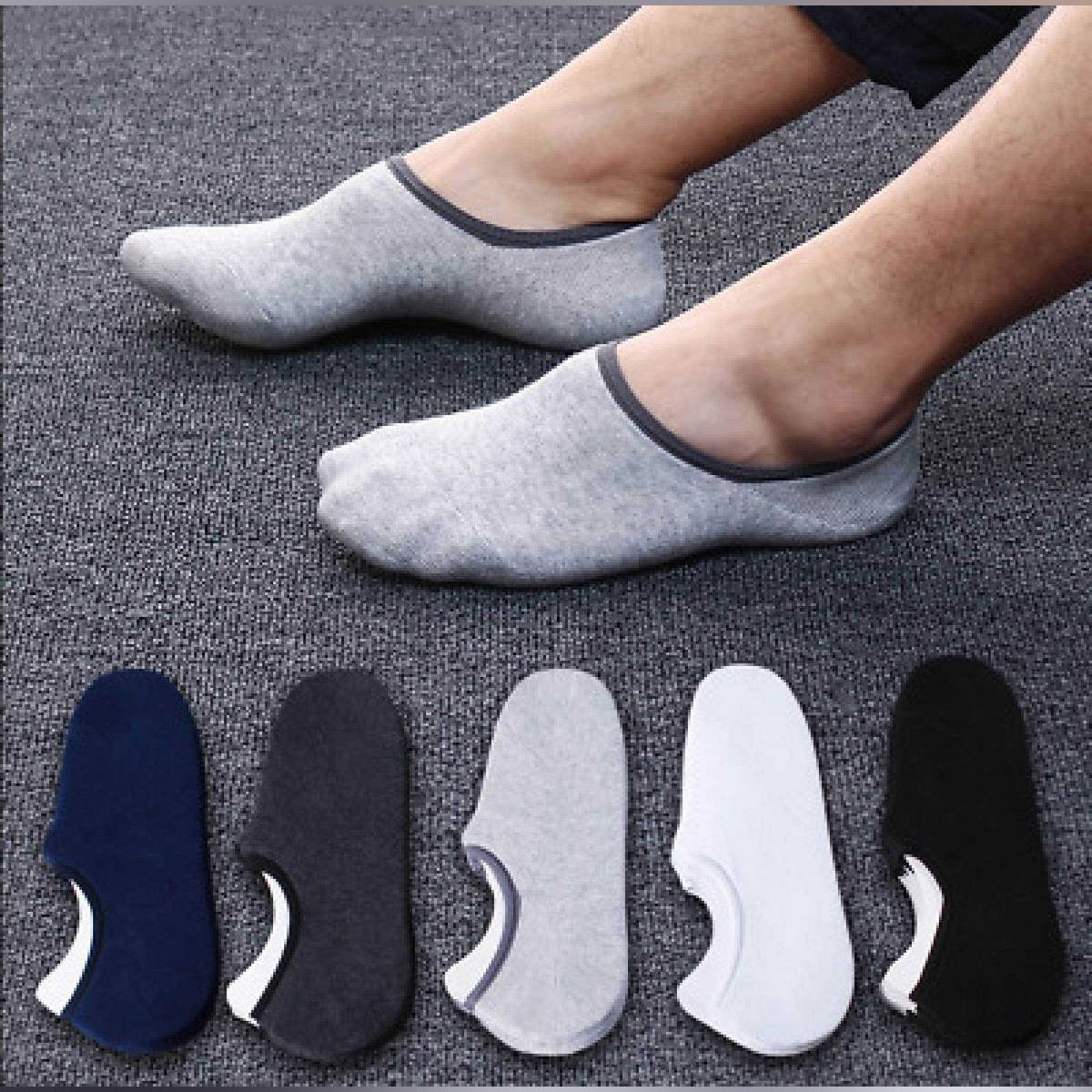 Picture of China Socks Ultra Low Cut No Show Socks for Men 2 pair