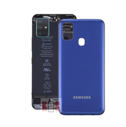 Picture of Backshell For Samsung Galaxy M21 Replacement Back Battery Cover Glass Case
