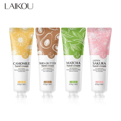 Picture of LAIKOU Hand Cream  Sakura / Camomile / Shea Butter / Matcha Nourishing Brightening Hand Care 30g [Combo]