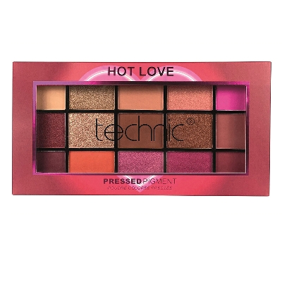 Picture of Technic 15 color Pressed Pigment Eyeshadow Palette - Hot Love