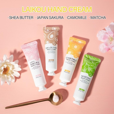Picture of LAIKOU Hand cream Camomile/Shea Butter/Matcha/Sakura hand cream 30g - 4pcs Combo