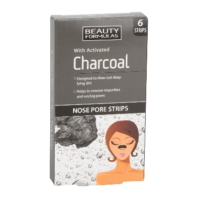 Picture of BeautyFormulas Nose Pore Strips With Activated Charcoal 6 pis