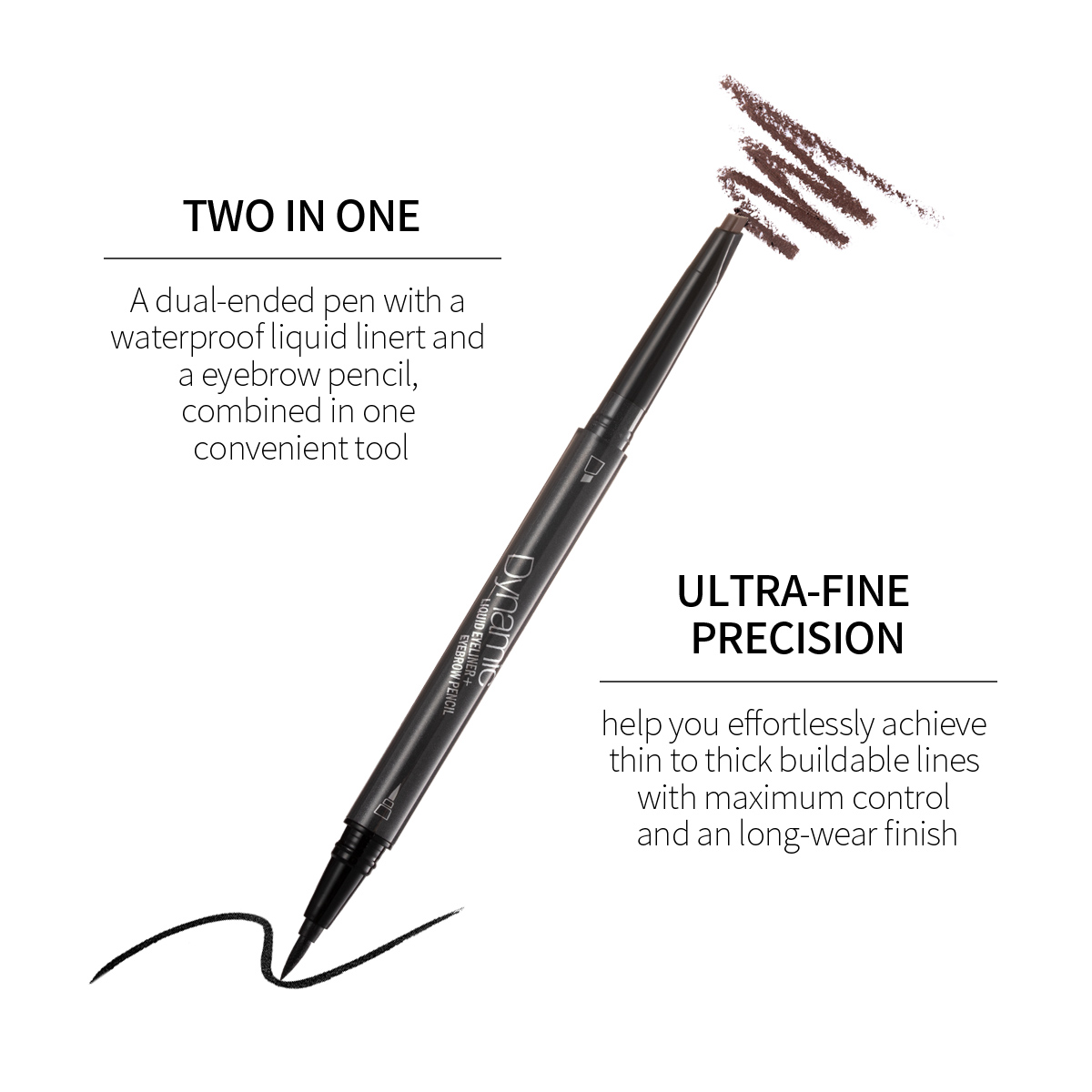 Picture of MENOW - Eyes Makeup Dual Head Liquid Eyeliner - 1g