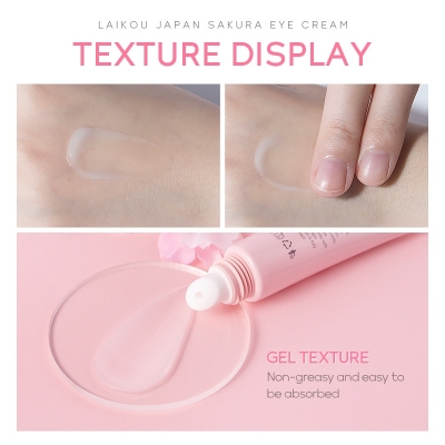 Picture of LAIKOU Sakura Eye Cream Anti-Aging Wrinkles Remover Dark Circles Eye Cream - 15gm