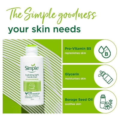 Picture of Simple Kind to Skin Hydrating Light Moisturiser - 125 ml