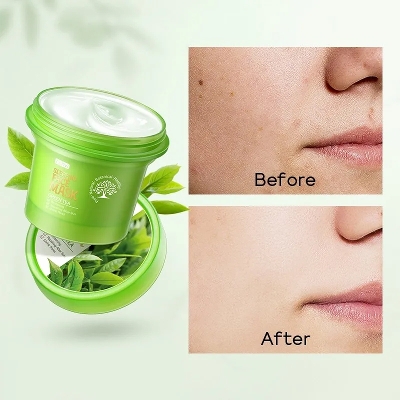 Picture of Fenyi Green Tea Face Sleeping Mask Moisturizer Oil Control Reduce Acne - 100g