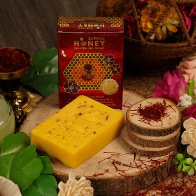Picture of Zafran Honey Brightenign Soap Authentic and original - 100gm