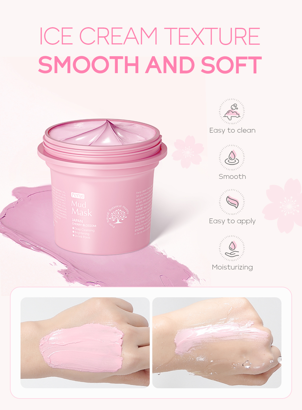 Picture of Fenyi Sakura Cherry Blossom Mud Mask – 100gm