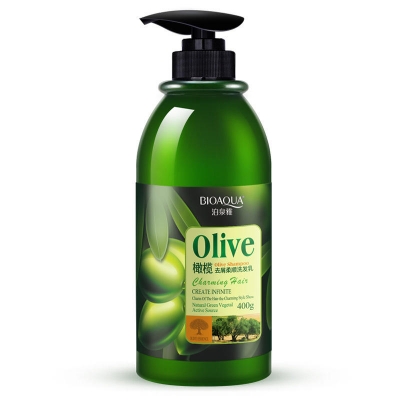 Picture of BIOAQUA Olive Shampoo for Damaged, Drydandruff & Hair 400g