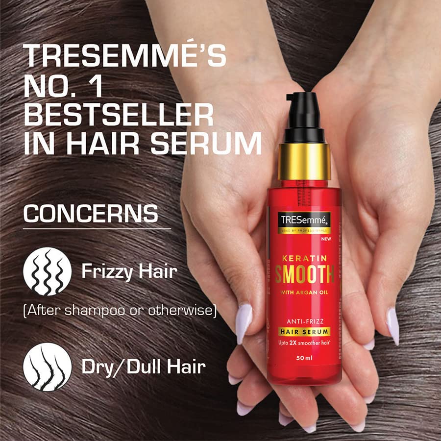Picture of Tresemme Hair Serum Keratin Smooth Anti-frizz With Argan Oil -50ml