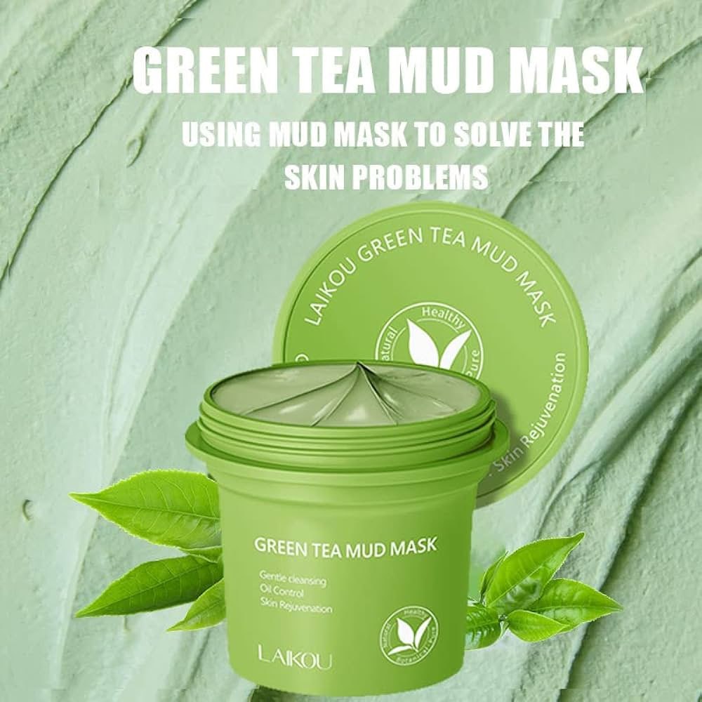 Picture of Laikou Green Tea Mud Mask Acne Care - 100g